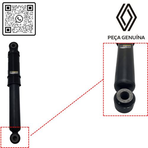 RN 800724 8200800724 AMORT. TRAS. KANGOO ELETRICA - 3